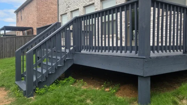 deck stained